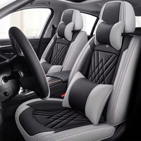 Housses de siège de voiture en cuir de luxe de style professionnel, ensemble complet perforé, universelles quatre saisons