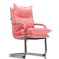 Meubles de bureau pour clients, chaise sans roulettes, bon marché, en stock, promo, blanc, livraison gratuite