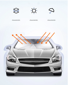 <span class=keywords><strong>Reflector</strong></span> plegable de estilo deportivo Parabrisas de coche Parasol Rayos UV Parabrisas Paraguas - Product Image 5
