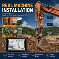Système de nivellement pour excavatrice amphibie avec affichage LED, GNSS RTK, système de contrôle intelligent 3D, pièces de diagnostic pour engins de construction