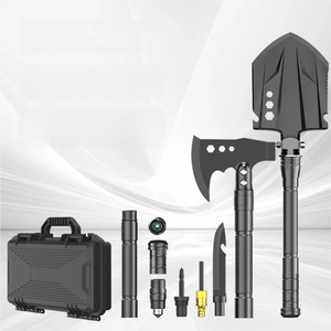 Pala y Hacha Plegables Multifuncionales de Aleación de Aluminio para Supervivencia al Aire Libre, Caja de Herramientas para Campismo y Aventuras - Product Image 5