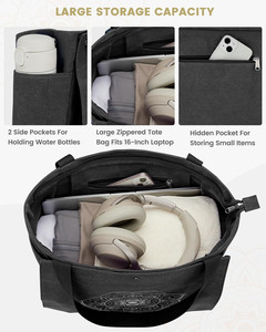 Muestra Gratis, Bolsa Deportiva de Gran Capacidad para Mujer, con Separación para Seco y Húmedo, Bolsa de Viaje Corta, Ligera, para Natación y Yoga - Product Image 3