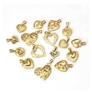 100 Diseños Más, Dijes de Acero Inoxidable con Baño de Oro de 18K para Collares, Pulseras y Creación de Joyería DIY |   Impermeable e Hipoalergénico - Product Image 1