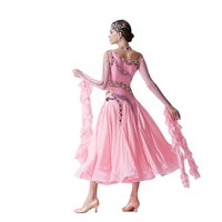 B-19422 Adulte femme norme nationale robe de danse de salon moderne danse valse costumes stretch robe grande taille à vendre