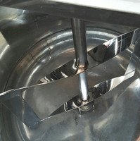 Réservoir de mélange sous vide en acier inoxydable de 100 litres avec agitateur pour fluides visqueux comme le miel, la crème glacée, les boissons énergisantes, le lait en poudre