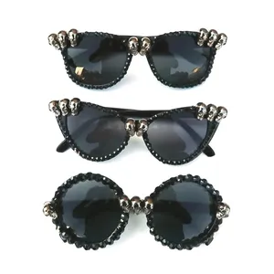 Ready Made Halloween Decoration Party Skull Sunglasses New Arrival Vintage Funny Prom Women Men Glasses
