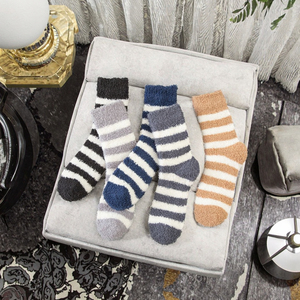 Calzini invernali Casual in pile che assorbono il sudore con rinforzo a metà tubo corallino calzini termici in Spandex leggero - Product Image 5