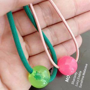 Lindas Bandas para el Cabello de Goma en Color Caramelo, Juego de 5 Piezas, Adorno para el Cabello con Estrellas y Flores para Niñas, para el Regreso a Clases - Product Image 6