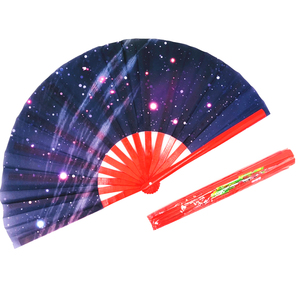 ขายส่งพัดไม้ไผ่พลาสติกแบบกำหนดเองสำหรับงานรำวง งานแต่งงาน พัดพับได้แบบคลาสสิกสำหรับดนตรี - Product Image 1