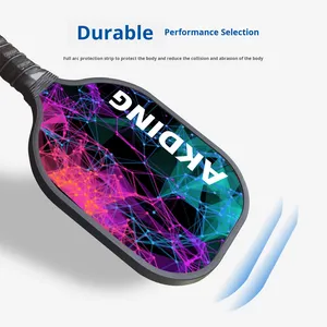 Juego de Raquetas de Pickleball de Madera con Mango Antideslizante Ligero y Área de Golpeo Ampliada, para Deportes al Aire Libre y Playa, con Pelota - Product Image 4