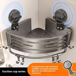 Giá thép hiện đại cho phòng tắm không khoan treo tường góc nhà vệ sinh washstand với tam giác lưu trữ cho khách sạn - Product Image 4