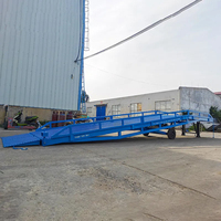 Rampe de chargement mobile pour chariot élévateur, rampe de levage hydraulique en acier robuste, portable et mobile, vente en gros d'usine, avec certifications CE ISO