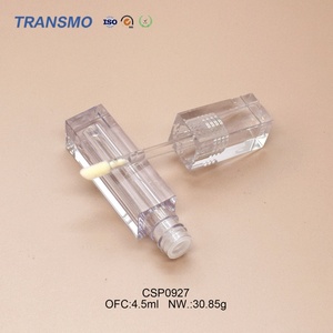 Tubes de gloss transparents, emballage personnalisé de tubes de rouge à lèvres liquide, tubes carrés de 4,5 ml pour gloss, emballage de baume à lèvres, applicateur de gloss - Product Image 5