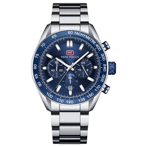 Reloj de Pulsera al por Mayor Mini Focus 0403, Cronógrafo de Acero Inoxidable Sólido para Hombre, Fecha Automática, 3 ATM, Relogio De Pulso - Product Image 1