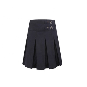 Oem/Odm Chinese School Meisje Uniform Kaki Geplooid Ontwerp Meisje Mini Rok School Rokken Voor Kinderen Kinderen - Product Image 3