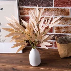 Branche de plante artificielle unique, de haute qualité, faite à la main, écologique, toucher naturel, bouquet de feuilles de bambou, réaliste, durable, pour la maison - Product Image 6