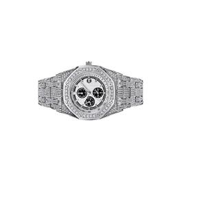 Elegante reloj de pulsera de diamantes de la mejor calidad para mujer con hermoso diseño de cristal a los mejores precios de la India - Product Image 4