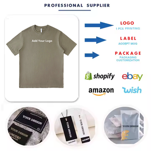 Groothandel 100% katoen premium ademende ringgesponnen 200gsm effen unisex T-shirt blanco custom hoge kwaliteit zomer heren T-shirts - Product Image 6