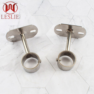 Support de tringle de penderie 25 mm en acier inoxydable rond, support d'extrémité de tringle de placard, doré - Product Image 3