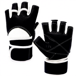 Gants de musculation légers en caoutchouc à logo personnalisé, demi-doigts, pour un usage unisexe en salle de sport, en plein air, pour la musculation, l'entraînement et la remise en forme - Product Image 4