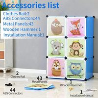 Armoire pour bébé, armoire en plastique pour enfants, armoire en plastique pour enfants