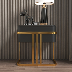 ATUNUS table de chevet de luxe moderne à un tiroir, commode nordique, table de chevet pour chambre à coucher - Product Image 3
