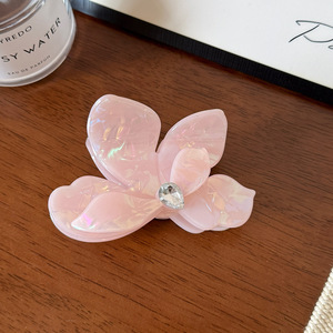 Pince à cheveux élégante en acétate motif floral pour filles, pour chignon, avec une touche féminine pour usage quotidien - Product Image 5