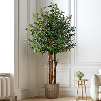 Arbre artificiel en plastique personnalisé, grand format, pour intérieur, type olivier, pour arrangements saisonniers extérieurs, idéal pour la décoration de restaurants