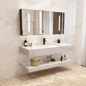 Vente directe d'usine, plan de travail en pierre pour salle de bain, lavabo sur mesure, tailles adaptées aux maisons, hôtels, villas - Product Image 1