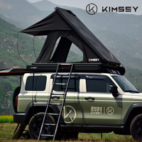 HW-001 KIMSEY Tente de toit tout-terrain en aluminium pour 2 personnes, imperméable, grand espace intérieur, fortement recommandée pour le camping en 4x4