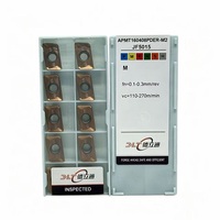 Plaquettes de fraisage en carbure DLT APMT160408PDER-M2 JF5015, lames de fraisage CNC indexables pour l'acier, outils de coupe résistants à l'usure