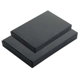 Black Rectangular <b>Storage</b> <b>Box</b> 90x140 Mm For Notebook Decorative Organizing Container - Product Image 1