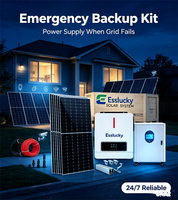 Sistem Energi Hibrida On-Grid Baterai Lithium Ion Tenaga Surya Rumah Tangga 30kW/15kW/8kW/5kW dengan Pengontrol MPPT
