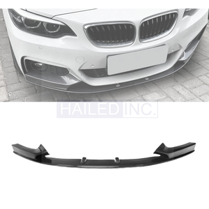 Lèvre de pare-chocs avant pour <span class=keywords><strong>BMW</strong></span> 2 Series F22 F23 M Sport 2014-2019 MP Splitter Diffuser Body Kit Spoiler Bumper Guard Protection - Product Image 1