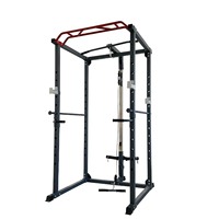 Rack de musculation multifonctionnel pour squats, développés couchés, tirages dorsaux, tractions, dips, entraînement complet du corps, avec câble lisse pour triceps