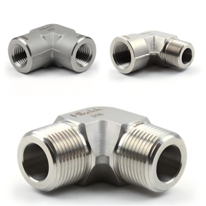 Fábrica Hikelok Elbow Coupling Fittings Aço Inoxidável ASTM A276 R G Rosca NPT 1/4 1/16 Polegada para Skids de Injeção Química - Product Image 1