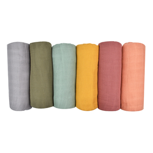 Good Quality Manufacturer Bamboo 2 Layers Baby Blanket 100% Cotton Muslin <strong>Throw</strong> Blankets <strong>Pink</strong> White 120*120cm Swaddle Blanket - Product Image 1