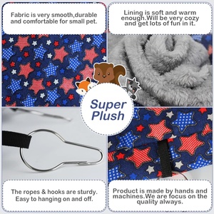 <strong>Ferret</strong> Rat Hammock Set Soft Hamster Toys Hanging Tunnels Tubes Plush Small Animal <strong>Cage</strong> Accessories for Guinea - Product Image 4
