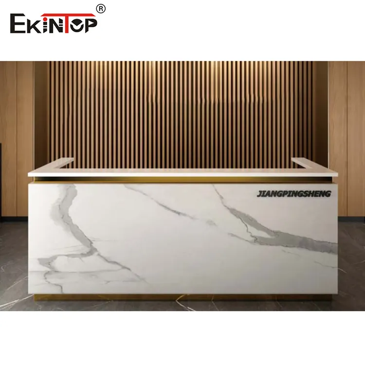 Ekintop Quầy Tiếp Tân Khách Sạn Bàn Tiếp Tân Salon Thiết Kế Bàn Tiếp Tân Làm Móng Quầy Tiếp Tân Bằng Gỗ