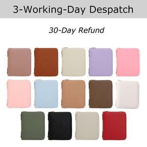 Yihe Best Selling Fine Soft Genuine Leather A7 Cartera con cremallera con ventana de tarjeta de identificación Fly Leaf Gold Ring Embalaje personal disponible - Product Image 3