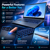 Ordinateur portable professionnel 15,6 pouces Intel i3-6100 à prix d'usine avec reconnaissance d'empreintes digitales, clavier rétroéclairé, neuf ou d'occasion, idéal pour le gaming