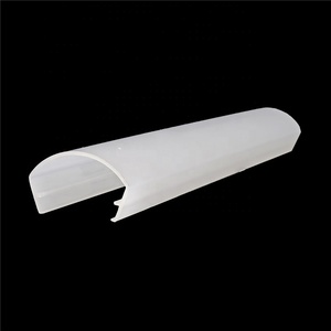 146mm <span class=keywords><strong>Milky</strong></span> Polycarbonate đùn Train huấn luyện viên ánh sáng Bìa Chụp đèn hồ sơ khuếch tán ống kính Bìa ép đùn hồ sơ v0 lớp - Product Image 4