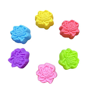 Moules à gâteau en silicone en forme de fleur, 6 pièces, compatibles lave-vaisselle, pour la cuisson de cupcakes et de pâtisseries - Product Image 1