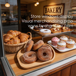 Donut de Canela Simulado de Grado Comercial, Repuesto de Pastelería Falsa para Decoración de Salas de Exhibición de Muebles, Accesorios Profesionales para Estudio de Fotografía - Product Image 2