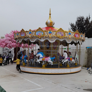 Carrusel de Caballitos para Niños y Adultos, Atracción de Parque de Diversiones, para Interiores y Exteriores, en Venta - Product Image 1