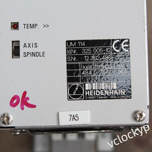 INVERSOR DE FRECUENCIA HEIDENHAIN UM 114, 325005-12 Usado - Product Image 3