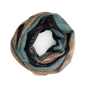 Unisex invierno cálido lento Beanie sombreros bufanda 2 maneras de usarlo algodón rayas pulóver sombrero al aire libre ciclismo esquí playa - Product Image 6