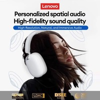 Casque audio sans fil Lenovo Th60 ANC à réduction de bruit, stéréo, basses profondes, Hifi, BT5.4, pour la course, le sport et les jeux