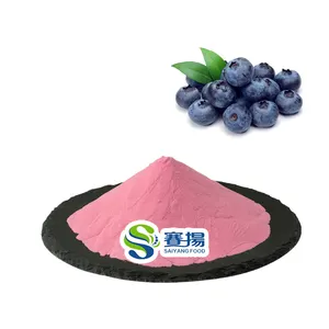 ISO Factory Supply 100% Water Soluble Blueberry Extract Powder Bulk Natural Fruit Flavour Blueberry Powder Wild Blueberry Powder