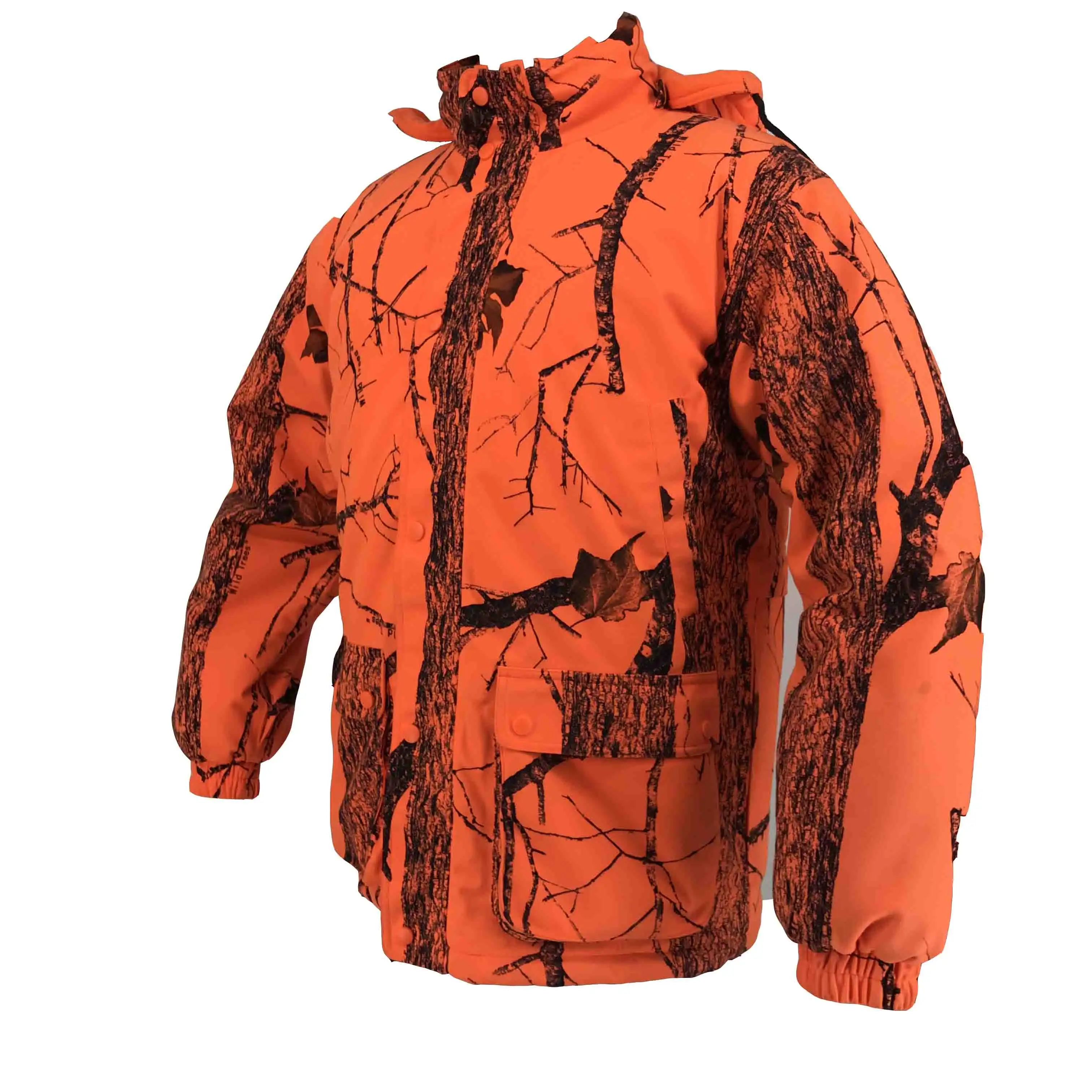 Blaze orange camo outdoor breathable hunting jacket camouflage jacket for men for hunting